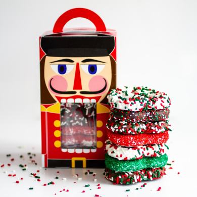 The nutcracker chocolate pretzel gift box
